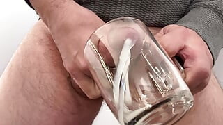 close up Handjob cum