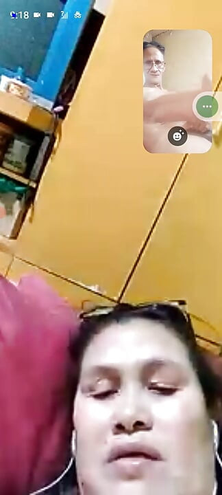 She can't stop to have sex even in video call