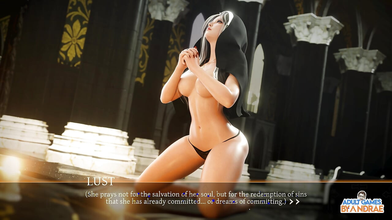 Sisters in Sin Gameplay Part 12 – Lust Performs the Sexual Ritual with Esther in the Library