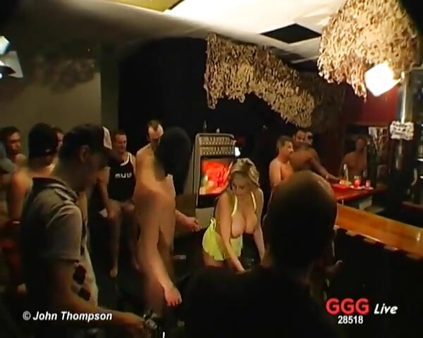 Ggg - Blonde Bombshell Sandra Star Gets Gangbanged in a Wild Bar Party - Watch Her Take It All!