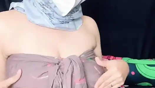 Hijab Kadın Kemben Sallanan Kumaş Ön Sevişme