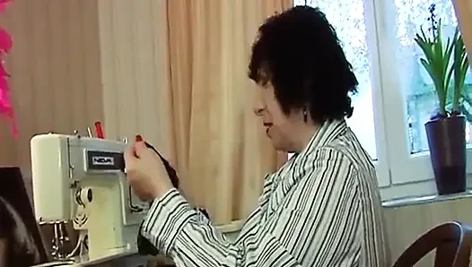 Busty French MILF Pounded in Cocksucking Show