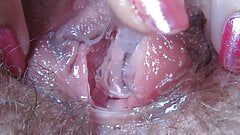 Sangat basah vagina meraba close-up hd dengan klitoris besar
