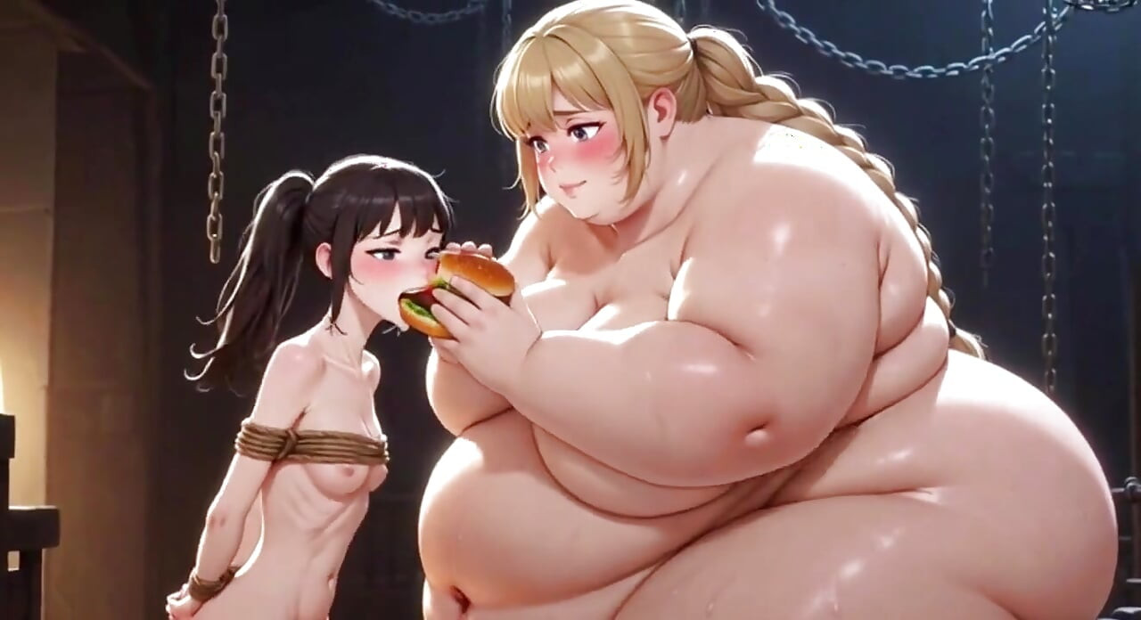 การป้อนแบบ SSBBW: ทําให้อับอายและขย่มทาสผอมของเธอ