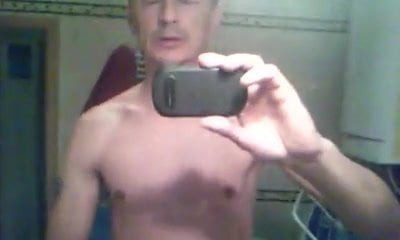 Guy jerks and cum