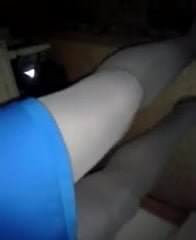 Crossdresser Walking . Pantyhose Day