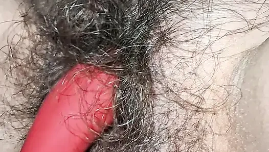 New toy , hairy pussy