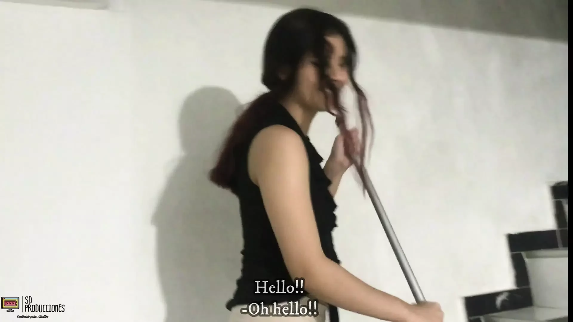美丽的红发女大学生和她的伴侣激情做爱 - 西班牙语色情