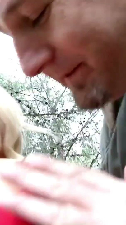 Hot Tight Pussy Amazingly Beautiful Blonde MILF Tourist picked up and gets fucked in the Forest for fun by an Older Guy | Clip 1