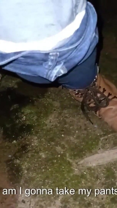 Spectacular moment from "Couple peeing and having sex in public behind the church"