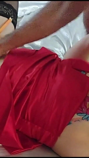 Must-see moment from "2407ss1(01) - French Amateur Slut, Clothed Sex, Satin Lingerie, Deepthroat, Rimming, Doggystyle,"