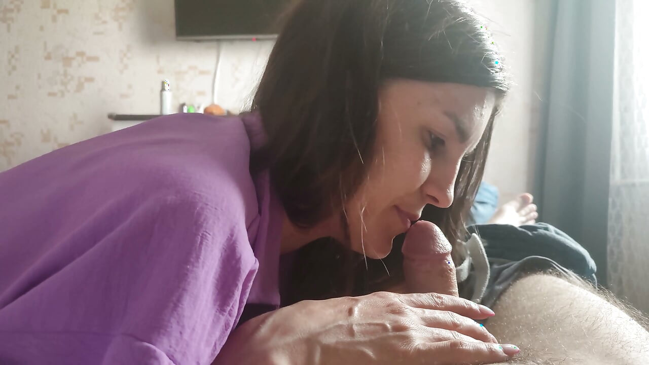 Step Sister Loves to Suck My Little Sweet Cock
