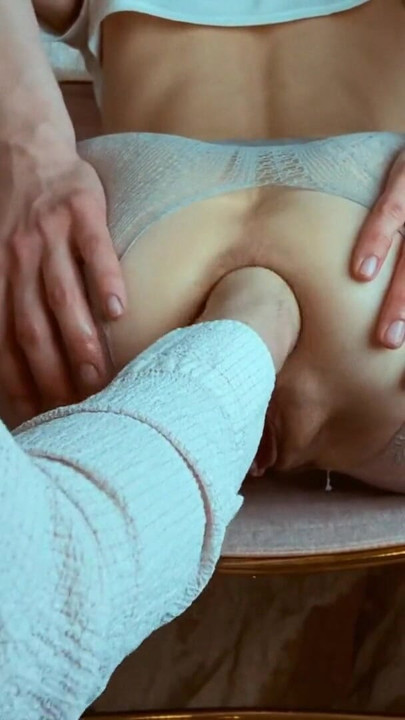 Hardcore anal fisting and prolapse with a soda can inside the butt | Clip 1