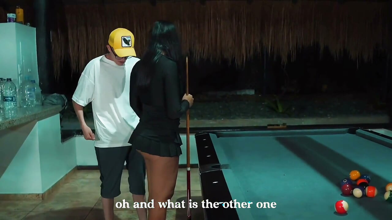 Hard Sex on a Pool Table with Huge Cock Lina Henao and Pipe Boy