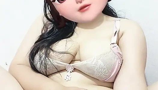 Beautiful woman with big teases solo masturbation