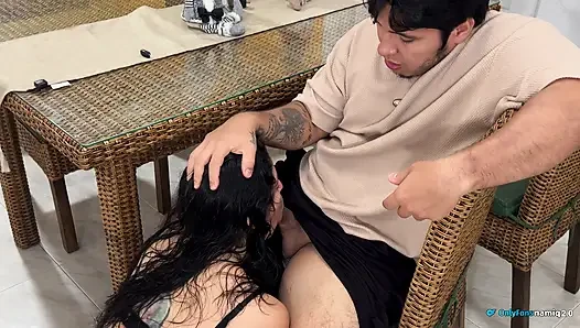 My stepsister rides my cock and I cum inside it!