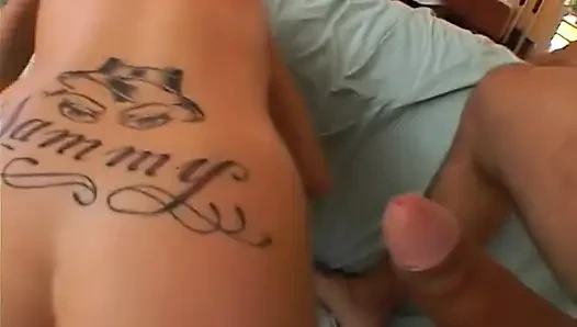 The beauty blonde babe loves in the ass