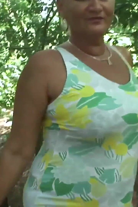 This sexy blonde with big tits and perfect ass is really good at sucking my dick and fucking outdoors