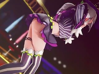 Mmd r-18 anime girls, сексуальний танцювальний кліп 279