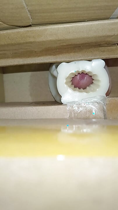 Cum inside homemade silicone pussy 2