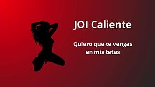 Instrucciones de paja caliente, chica mala quiere que te corras en sus tetas - gemidos