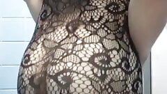 Cosplay lingerie seksi hitam
