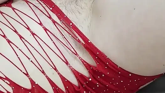 Güzel Azgın Kız Islak Amcığıyla Oynuyor, Dildo Iş Başında