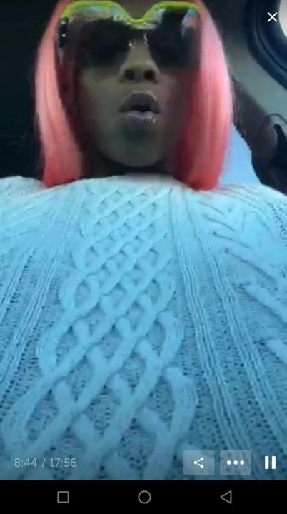 black milf flashing in public on scope