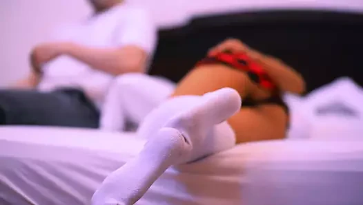 Stepmother and her stepson's guardian at home.