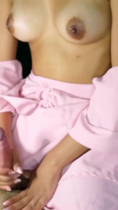 Brunette stepsister with sexy hands massages me to orgasm | Clip 1