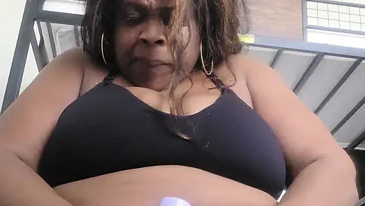 HotChocolate reaches her peak so hard from a back massager