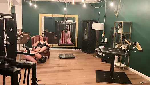 Gaping Anal Subs Stretched Wide by Dommes' Throbbing Toys