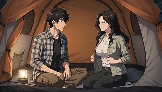 Too Close to Resist Forbidden Night in the Tent Hentai