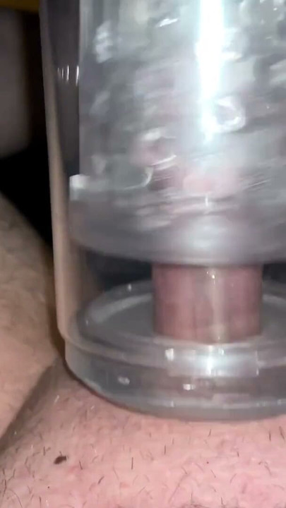 small foreskin cock masturbations toy wank and cum | Clip 1