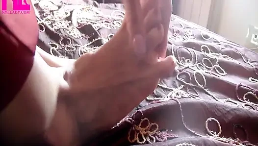 Barefoot Footjob to a Freezing Bottle