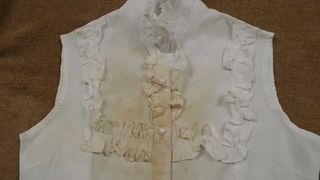 Cute Maid Blouse 2 (More Cum Stains, No wash)