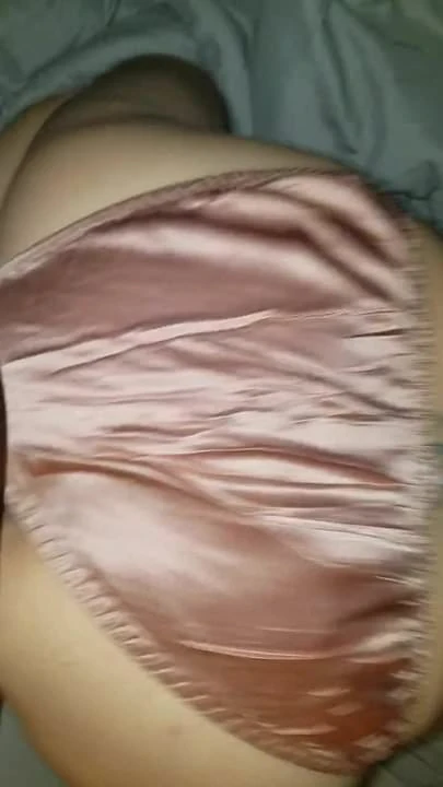 Satin panty fuck