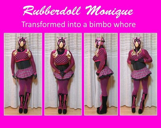 Tv Rubber Whore Monique - vestindo minha roupa de prostituta com facial