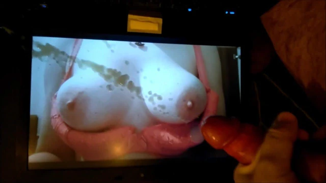 Another one cumshot on my tits  Slutmonica27 CT