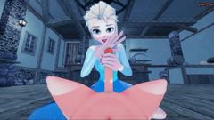Трахаю принцессу Elsa из вашего видео от первого лица замороженный хентай.
