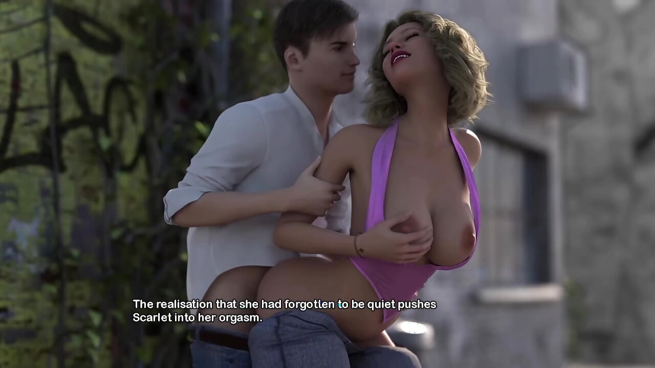 My Bimbo Dream 49 - Blonde Bimbo Gets A Huge Facial In The Public