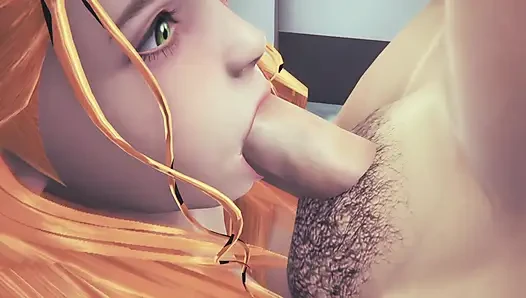 3D-ANIMATION - heiße krankenschwestern mit futanari-milf-spermauntersuchung