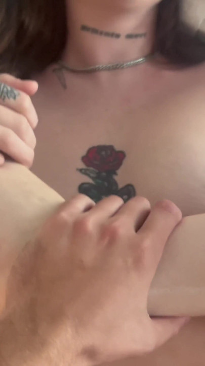 Iconic moment from "Sharing The Bed With My Roommate's Girlfriend"