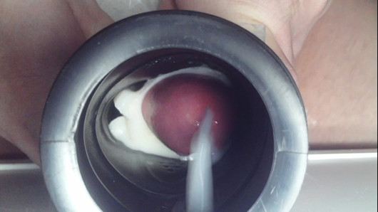 Inside Creampie View of my Cum Fleshlight Toy