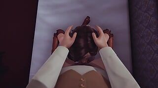 Witcher sexo com Yennefer l 3D pornô jogo