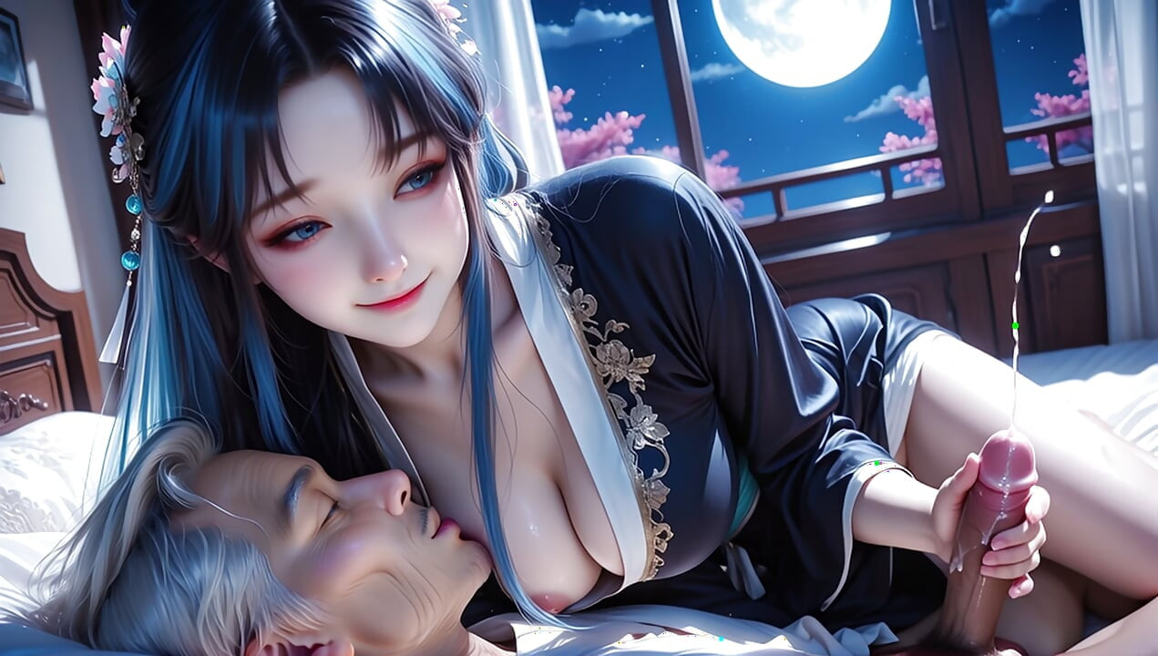 hot traditional Chinese style girl squeezes out your seed