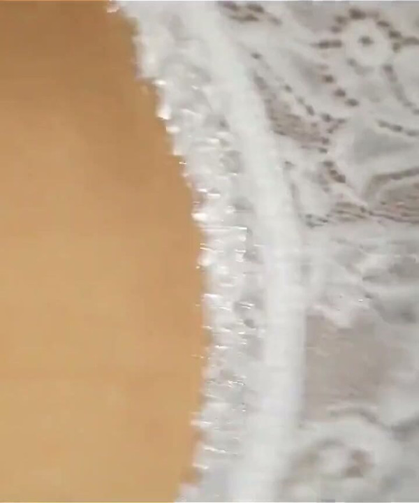 Bottom View Fucking Doggy Style with Short Buttocks and Tight Pussy