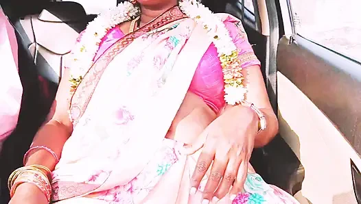 Video rekaman seks tante seksi india dengan kain sosis pink lagi asik ngentot sama teman laki-lakinya sendiri Telugu Firty Talks.