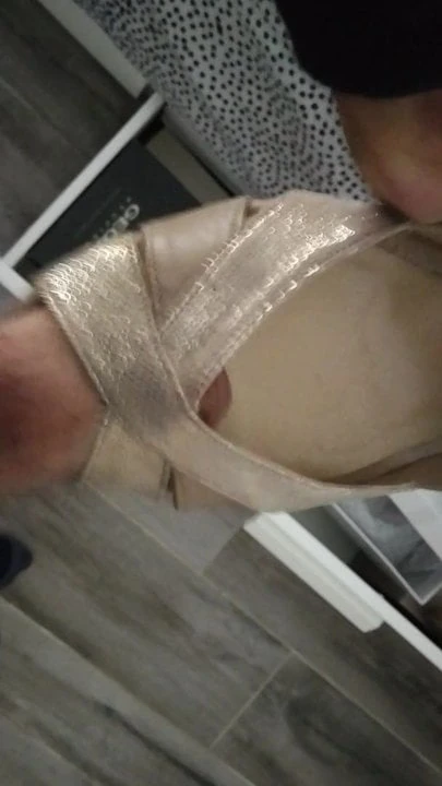 Cum in my stepmother's heels