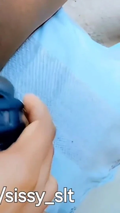 Memorable moment from "Slave pissing on chastity cage while wearing butt plug inside tight asshole"